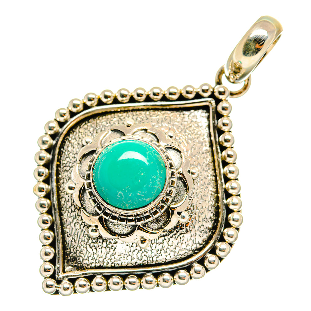 Tibetan Turquoise Pendants handcrafted by Ana Silver Co - PD3582