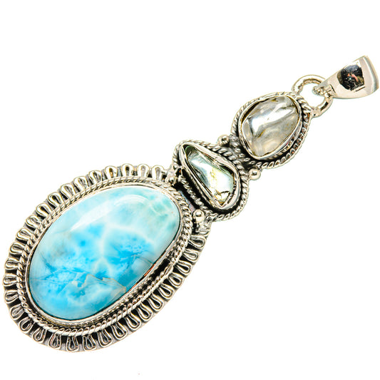 Larimar Pendants handcrafted by Ana Silver Co - PD35821 - Photo 2