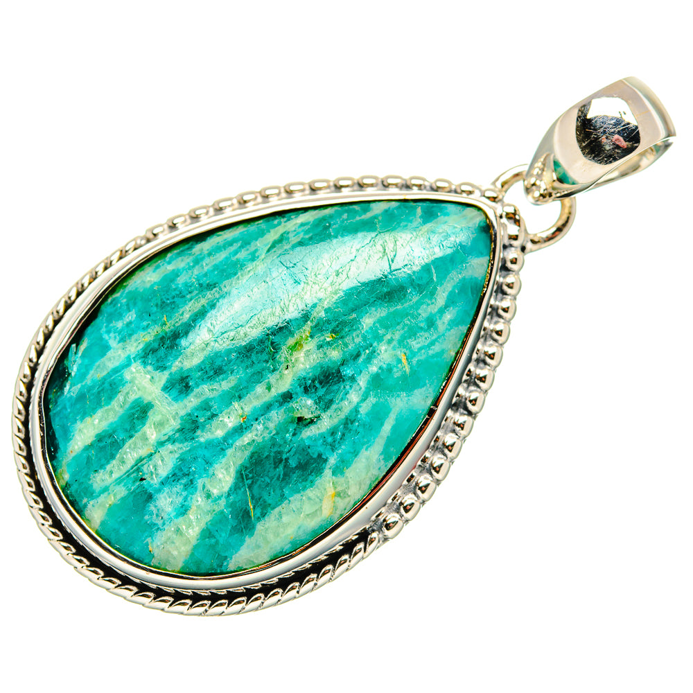 Amazonite Pendants handcrafted by Ana Silver Co - PD35829 - Photo 2