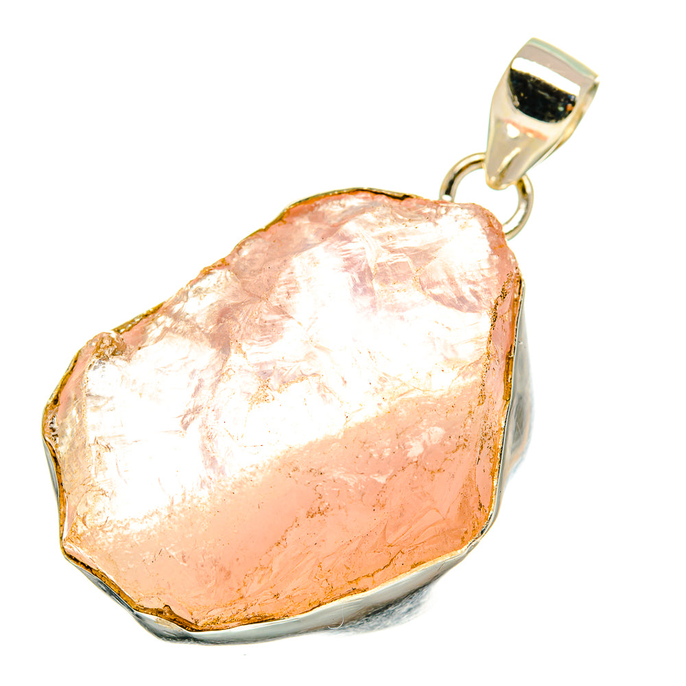 Rose Quartz Pendants handcrafted by Ana Silver Co - PD3583