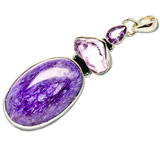 Charoite Pendants handcrafted by Ana Silver Co - PD35832 - Photo 2