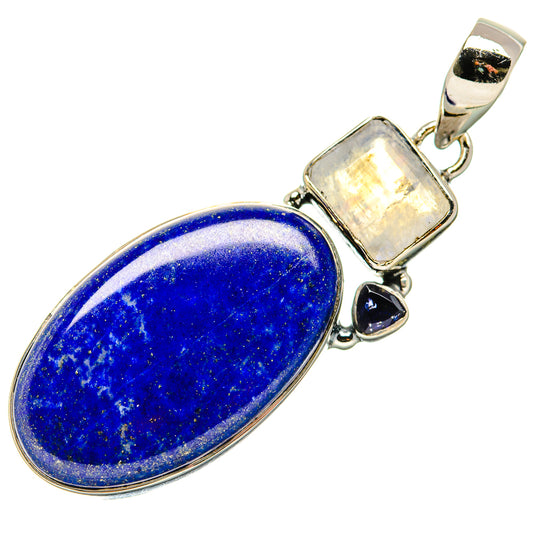 Lapis Lazuli Pendants handcrafted by Ana Silver Co - PD35837 - Photo 2