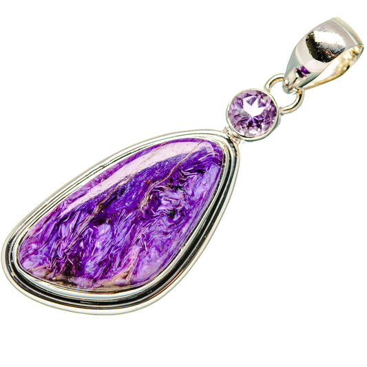 Charoite Pendants handcrafted by Ana Silver Co - PD35843 - Photo 2