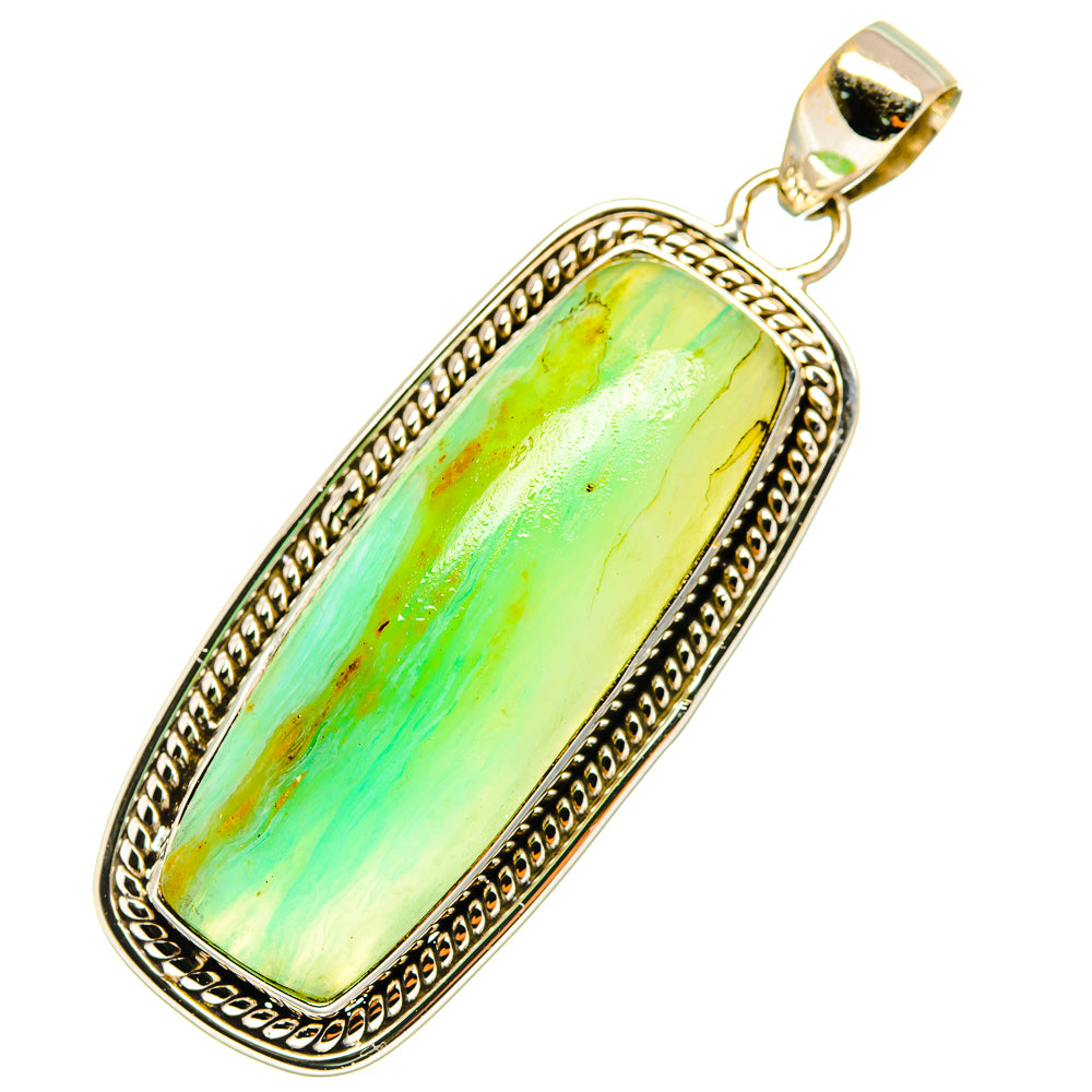 Peruvian Opal Pendants handcrafted by Ana Silver Co - PD3586