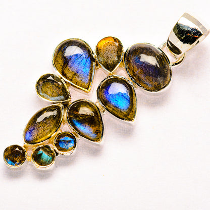 Labradorite Pendants handcrafted by Ana Silver Co - PD35865 - Photo 2