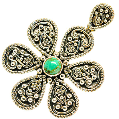 Tibetan Turquoise Pendants handcrafted by Ana Silver Co - PD3587