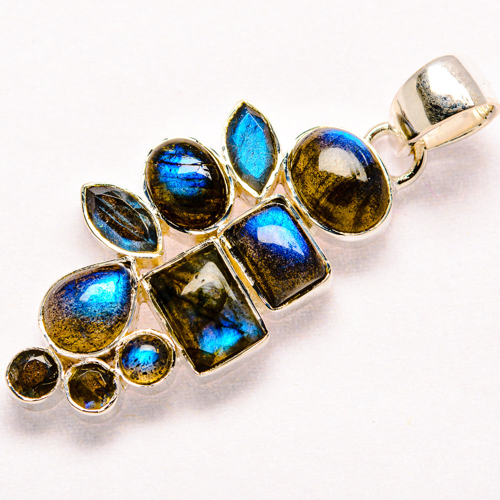 Labradorite Pendants handcrafted by Ana Silver Co - PD35872 - Photo 2