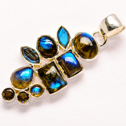 Labradorite Pendants handcrafted by Ana Silver Co - PD35872 - Photo 2