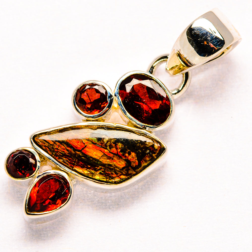 Ammolite Pendants handcrafted by Ana Silver Co - PD35879 - Photo 2