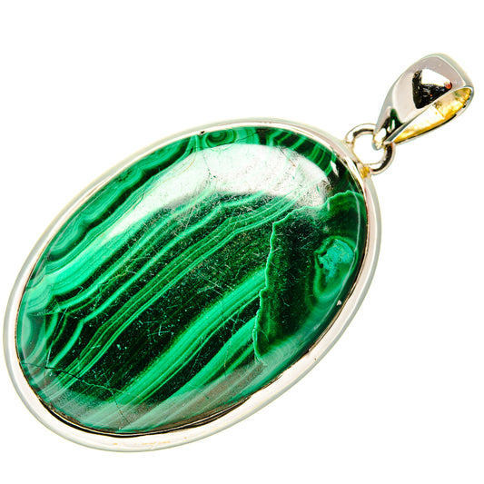 Malachite Pendants handcrafted by Ana Silver Co - PD35899 - Photo 2