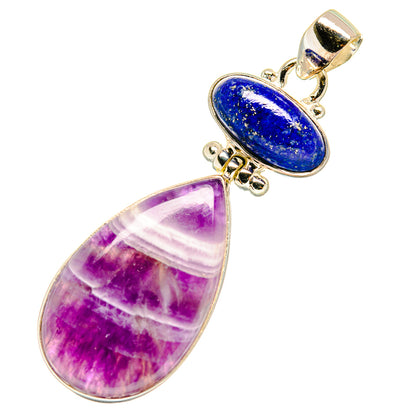 Chevron Amethyst Pendants handcrafted by Ana Silver Co - PD3590