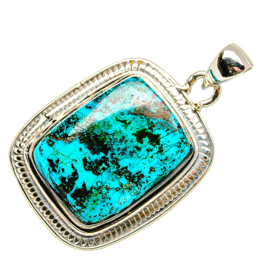 Chrysocolla Pendants handcrafted by Ana Silver Co - PD35919 - Photo 2