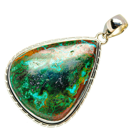 Chrysocolla Pendants handcrafted by Ana Silver Co - PD35941 - Photo 2