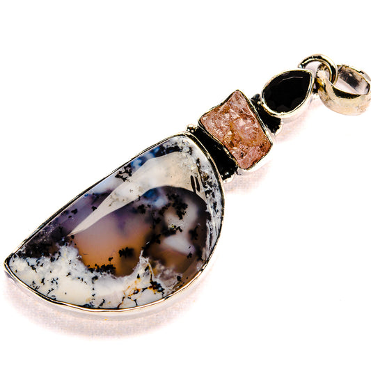 Dendritic Opal Pendants handcrafted by Ana Silver Co - PD35947 - Photo 2