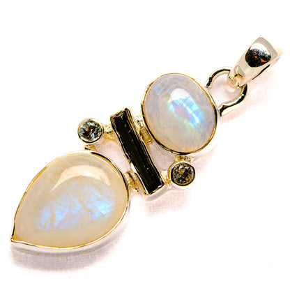 Rainbow Moonstone Pendants handcrafted by Ana Silver Co - PD35971 - Photo 2