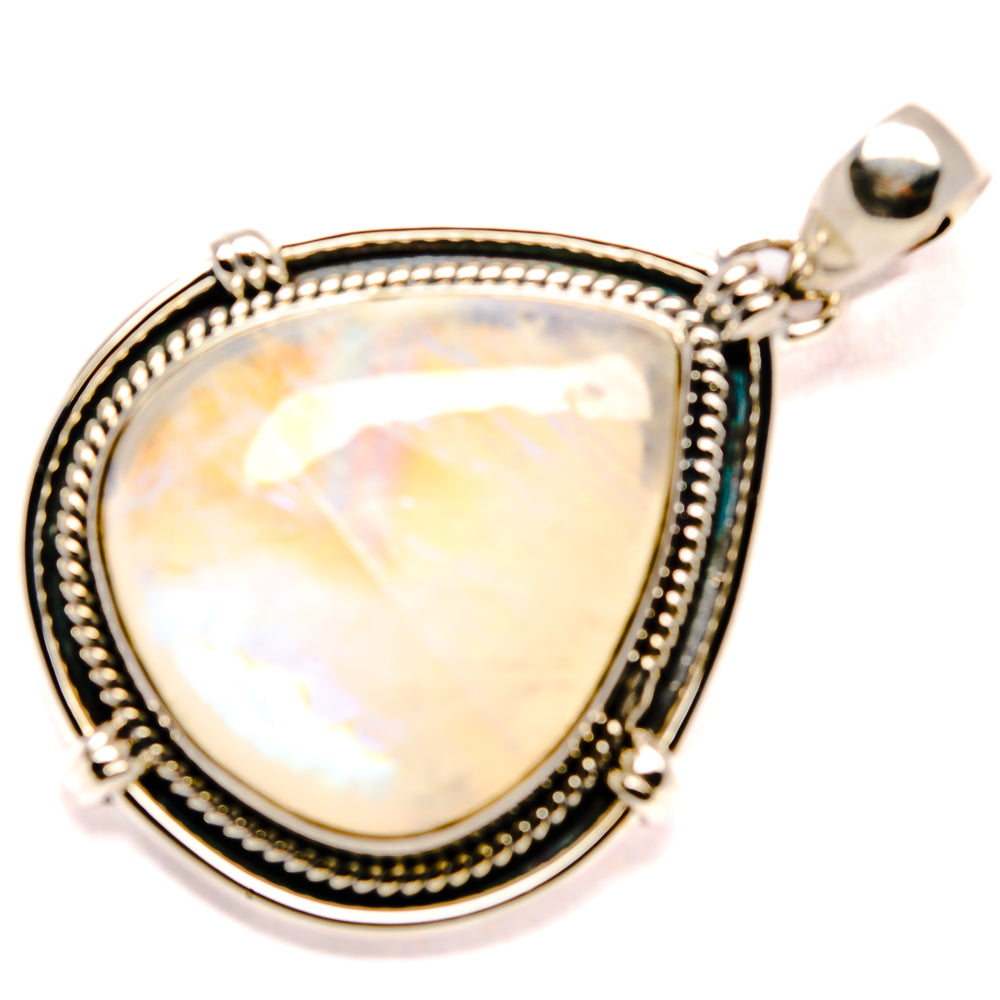 Rainbow Moonstone Pendants handcrafted by Ana Silver Co - PD35973 - Photo 2