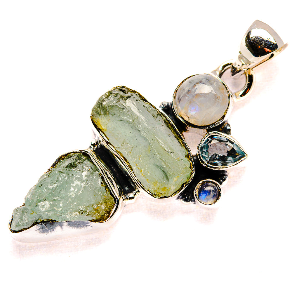 Aquamarine Pendants handcrafted by Ana Silver Co - PD35975 - Photo 2