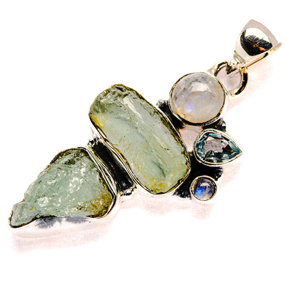 Aquamarine Pendants handcrafted by Ana Silver Co - PD35975 - Photo 2