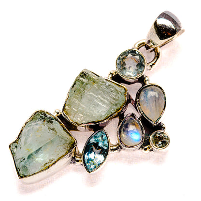 Aquamarine Pendants handcrafted by Ana Silver Co - PD35976 - Photo 2