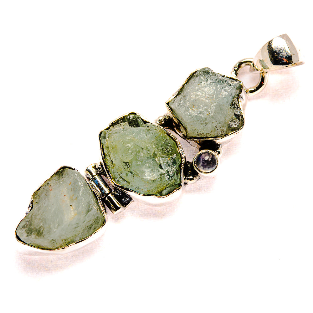 Aquamarine Pendants handcrafted by Ana Silver Co - PD35978 - Photo 2