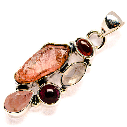 Rose Quartz Pendants handcrafted by Ana Silver Co - PD35990 - Photo 2