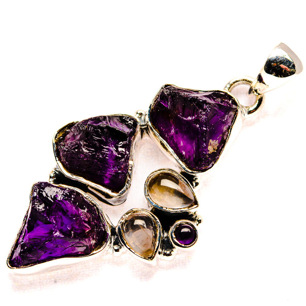 Amethyst Pendants handcrafted by Ana Silver Co - PD35999 - Photo 2