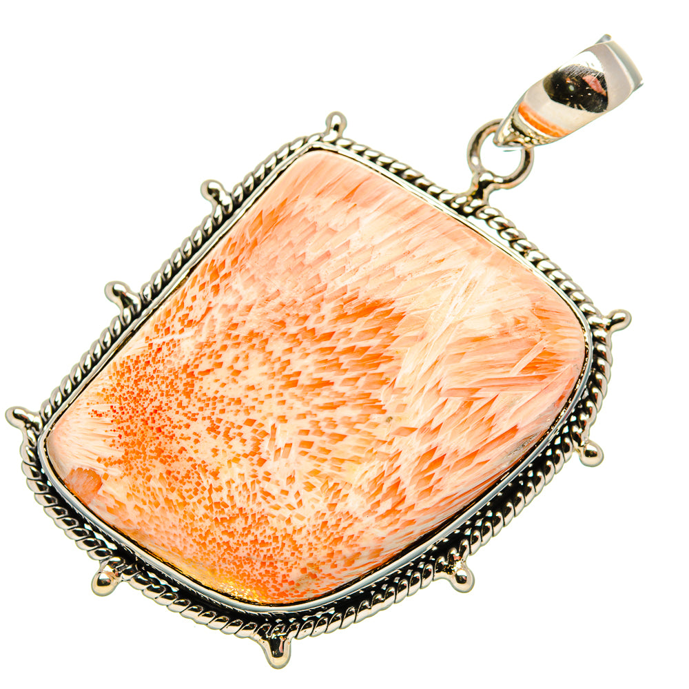 Scolecite Pendants handcrafted by Ana Silver Co - PD36008 - Photo 2