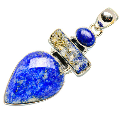 Lapis Lazuli Pendants handcrafted by Ana Silver Co - PD36024 - Photo 2