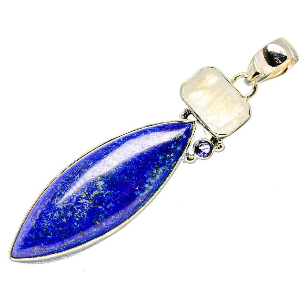 Lapis Lazuli Pendants handcrafted by Ana Silver Co - PD36028 - Photo 2