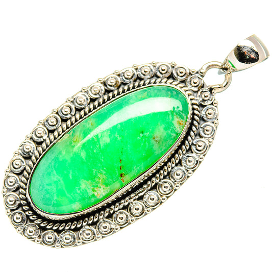 Chrysoprase Pendants handcrafted by Ana Silver Co - PD36029 - Photo 2