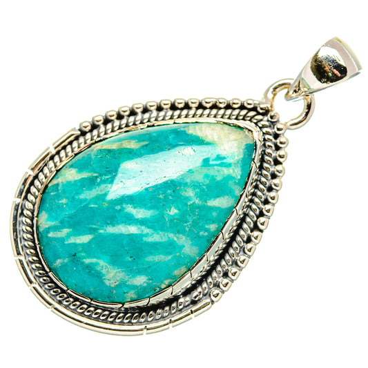 Amazonite Pendants handcrafted by Ana Silver Co - PD36040 - Photo 2