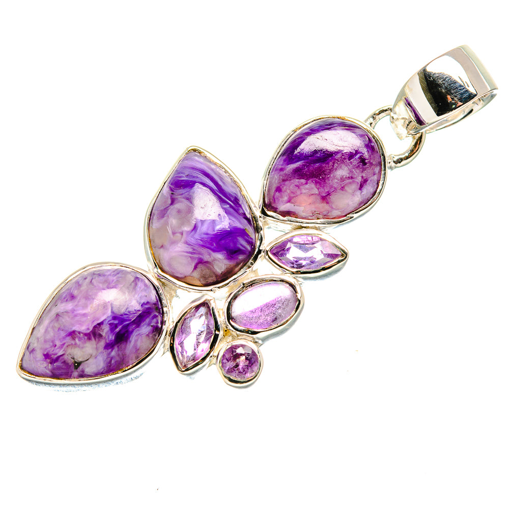 Charoite Pendants handcrafted by Ana Silver Co - PD36054 - Photo 2