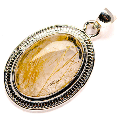 Rutilated Quartz Pendants handcrafted by Ana Silver Co - PD36068 - Photo 2