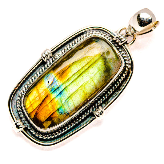 Labradorite Pendants handcrafted by Ana Silver Co - PD36069 - Photo 2