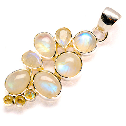 Rainbow Moonstone Pendants handcrafted by Ana Silver Co - PD36075 - Photo 2
