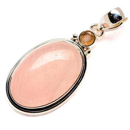 Rose Quartz Pendants handcrafted by Ana Silver Co - PD36077 - Photo 2