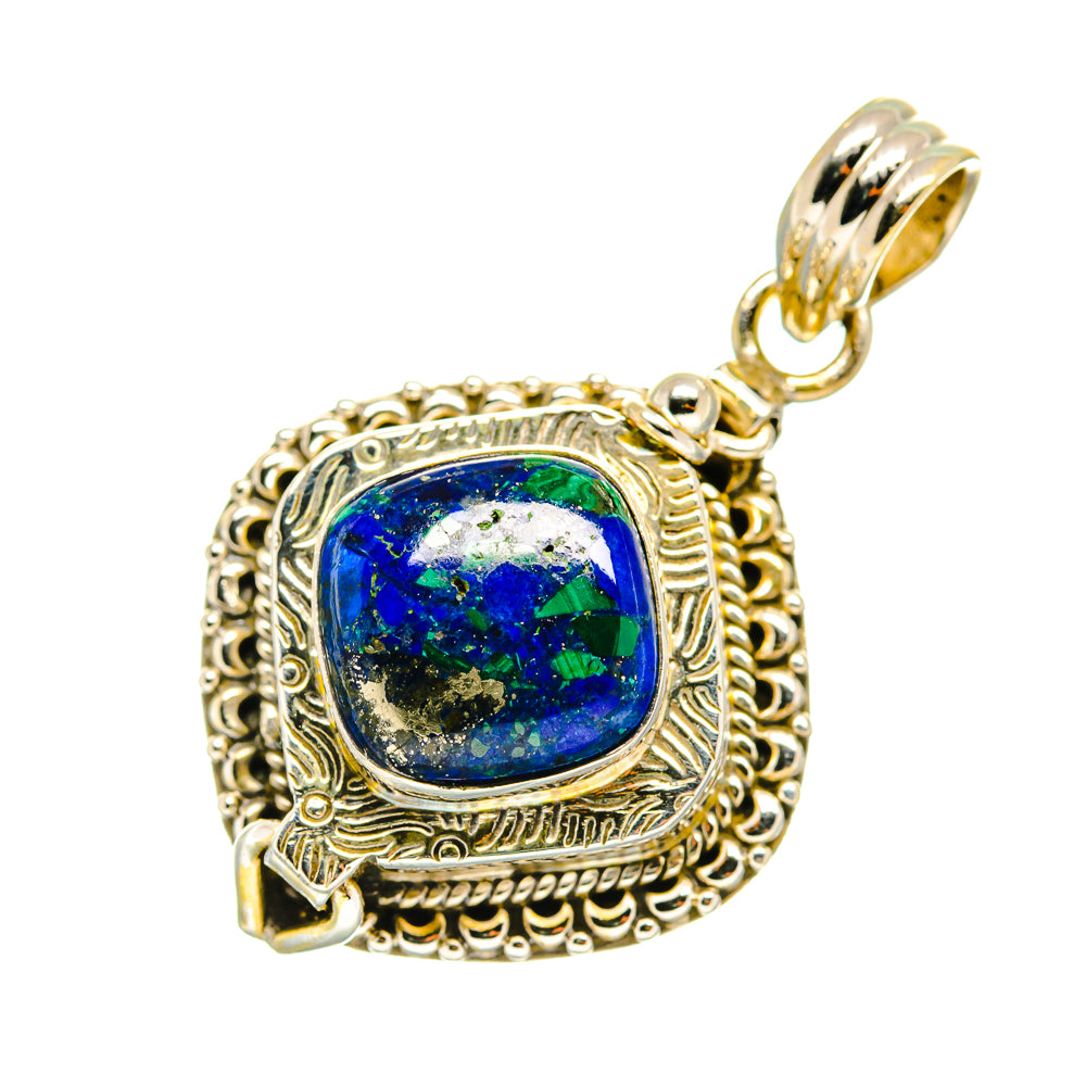 Azurite Pendants handcrafted by Ana Silver Co - PD3608