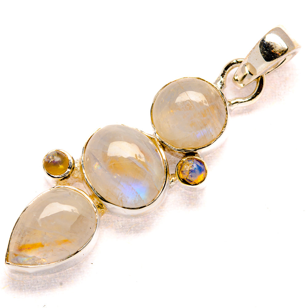 Rainbow Moonstone Pendants handcrafted by Ana Silver Co - PD36093 - Photo 2