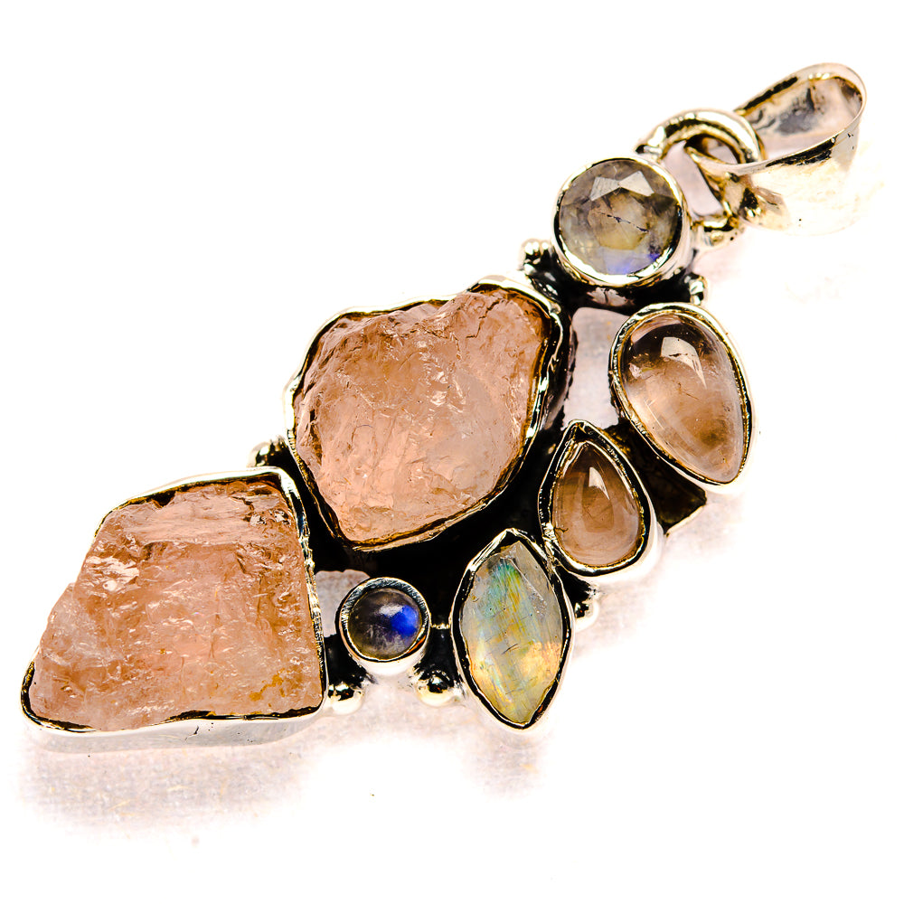 Rose Quartz Pendants handcrafted by Ana Silver Co - PD36115 - Photo 2