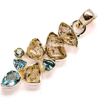 Herkimer Diamond Pendants handcrafted by Ana Silver Co - PD36132 - Photo 2