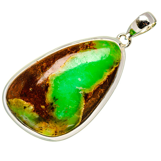 Chrysoprase Pendants handcrafted by Ana Silver Co - PD36141 - Photo 2