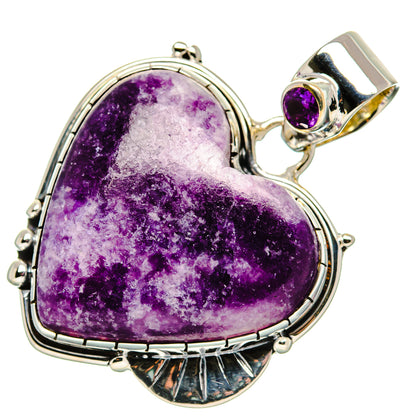 Lepidolite Pendants handcrafted by Ana Silver Co - PD36155 - Photo 2