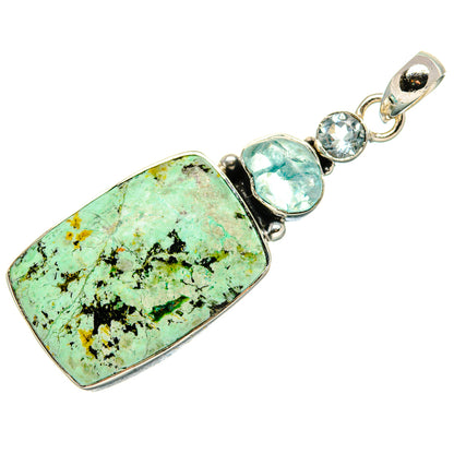 Tibetan Turquoise Pendants handcrafted by Ana Silver Co - PD36157 - Photo 2