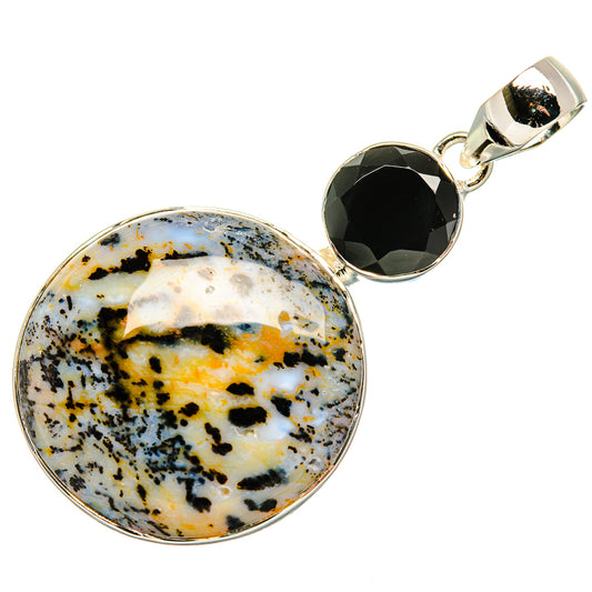 Dendritic Opal Pendants handcrafted by Ana Silver Co - PD36164 - Photo 2