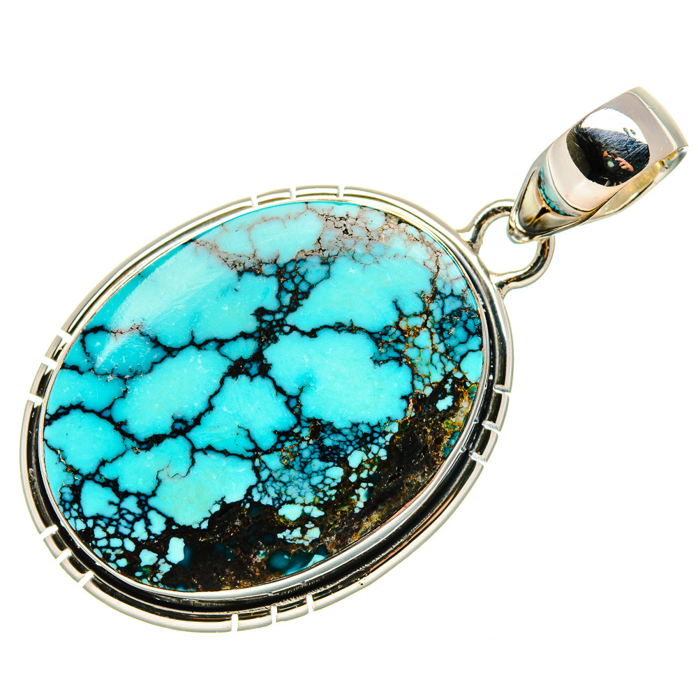 Tibetan Turquoise Pendants handcrafted by Ana Silver Co - PD36168 - Photo 2