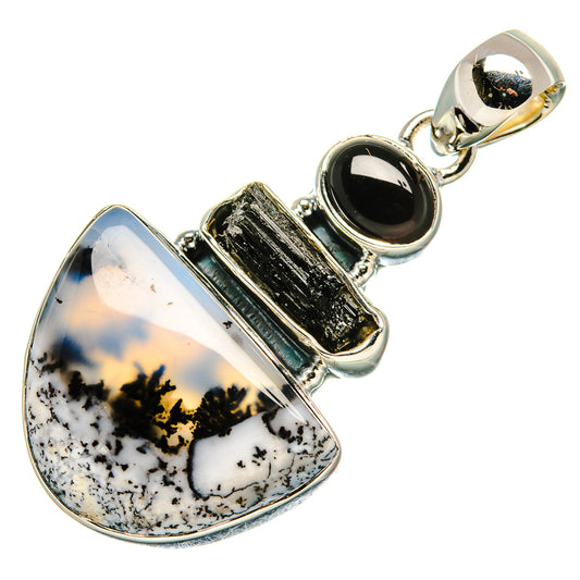 Dendritic Opal Pendants handcrafted by Ana Silver Co - PD36171 - Photo 2