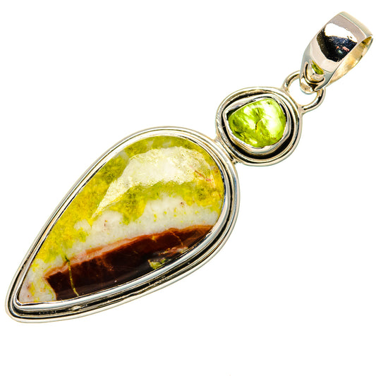 Lemon Chrysoprase Pendants handcrafted by Ana Silver Co - PD36173 - Photo 2