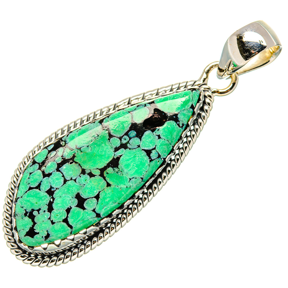 Tibetan Turquoise Pendants handcrafted by Ana Silver Co - PD36177 - Photo 2