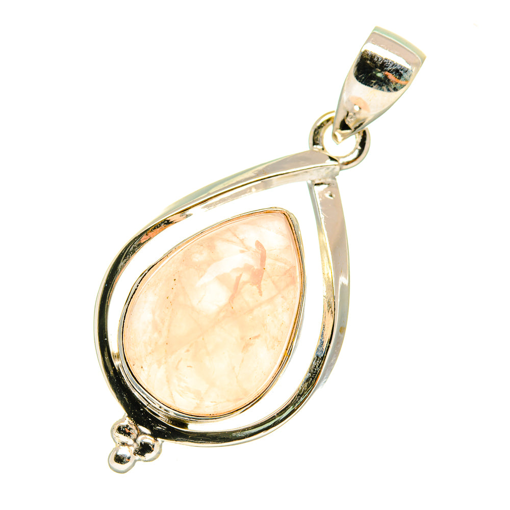 Rose Quartz Pendants handcrafted by Ana Silver Co - PD3619