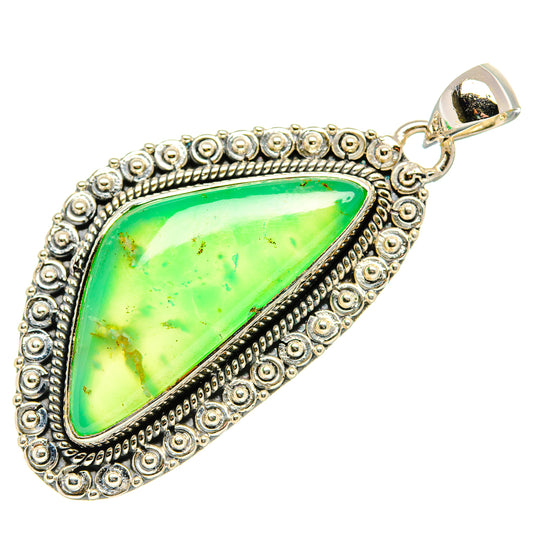 Chrysoprase Pendants handcrafted by Ana Silver Co - PD36191 - Photo 2